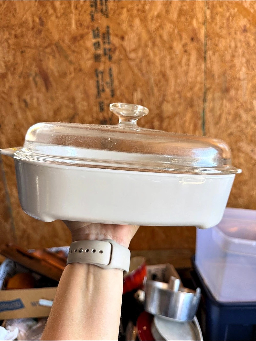 Corning Ware MW-A-10 White Covered Cookware Dish